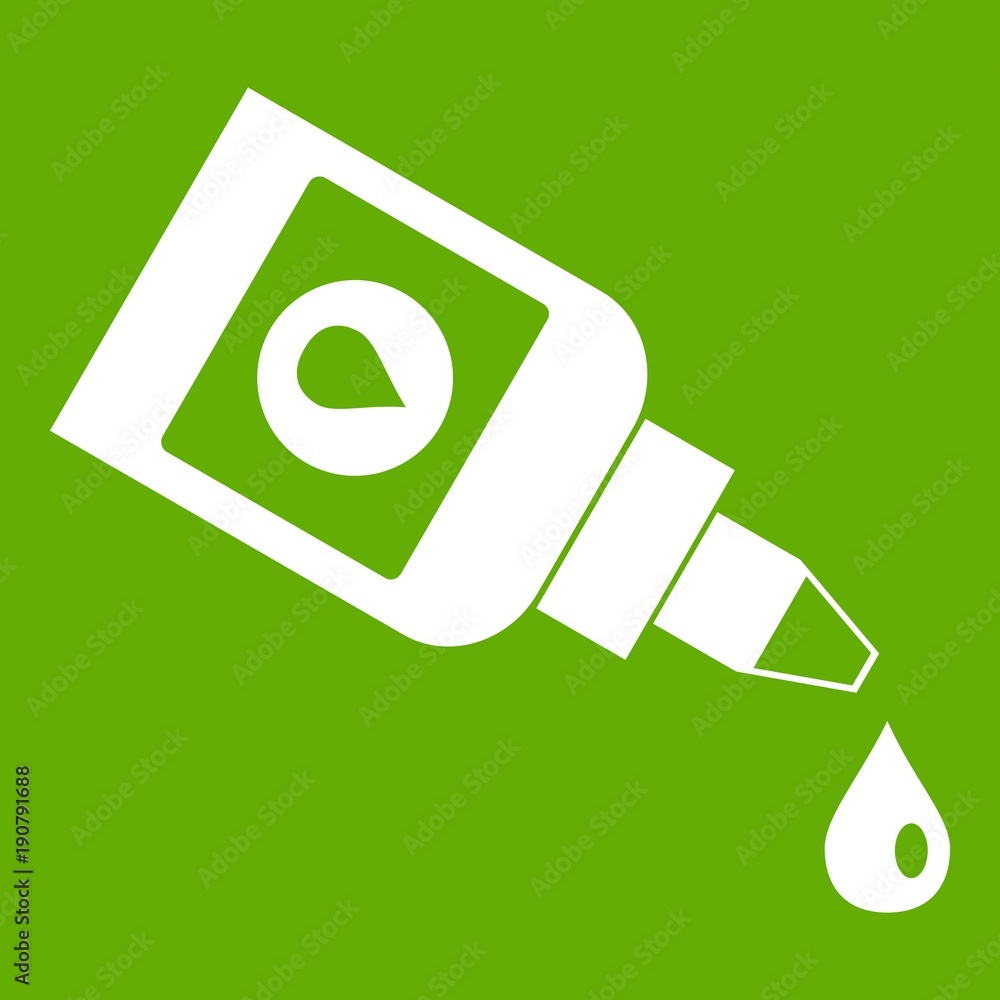 Bottle for eye drops icon green Bottle for eye drops icon green