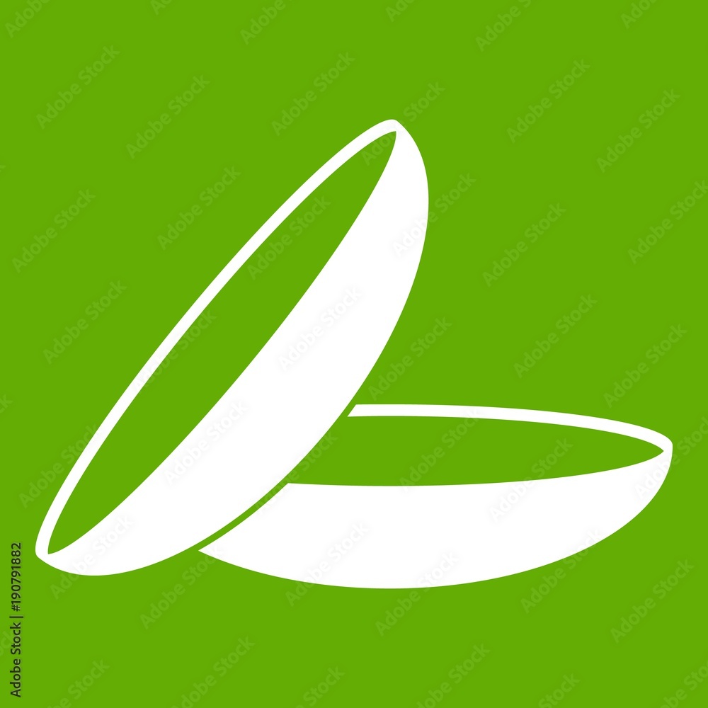 Contact lenses icon green Contact lenses icon green