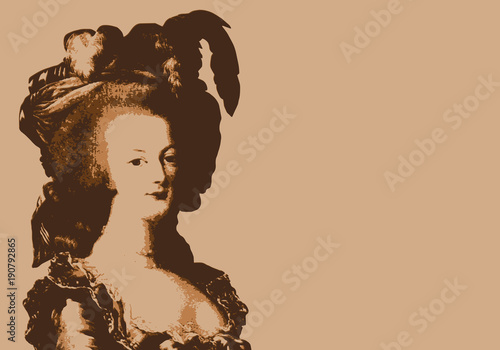 Fototapeta Marie Antoinette - reine - révolution - portrait - révolutionnaire - personnage