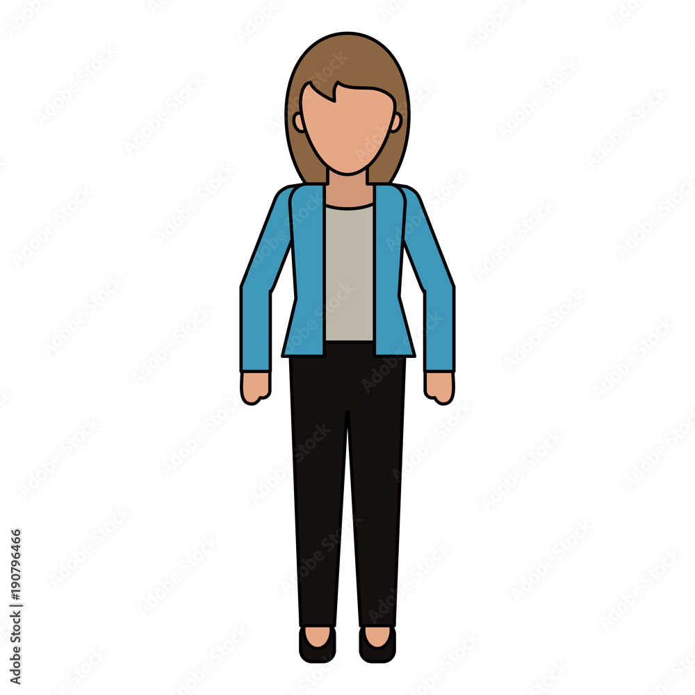 Executive woman avatar cartoon icon vector illustration graphic design