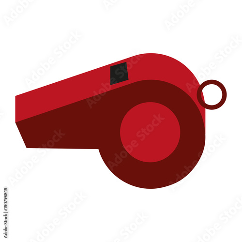 Sport whistle isolated icon vector illustration graphic design