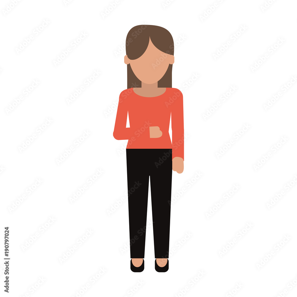 Executive woman avatar cartoon icon vector illustration graphic design
