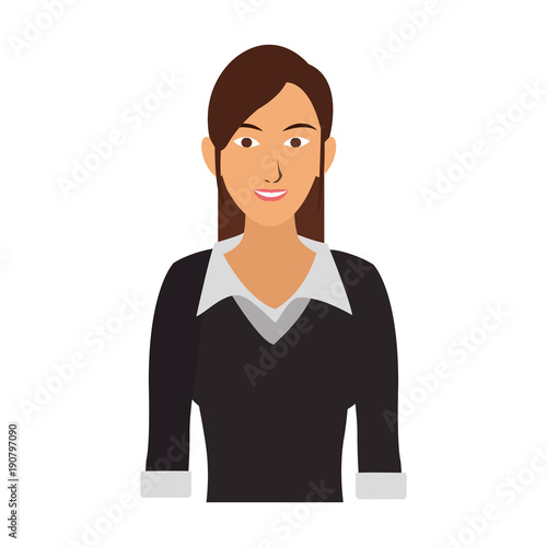 Business woman cartoon icon vector illustration graphic design photo