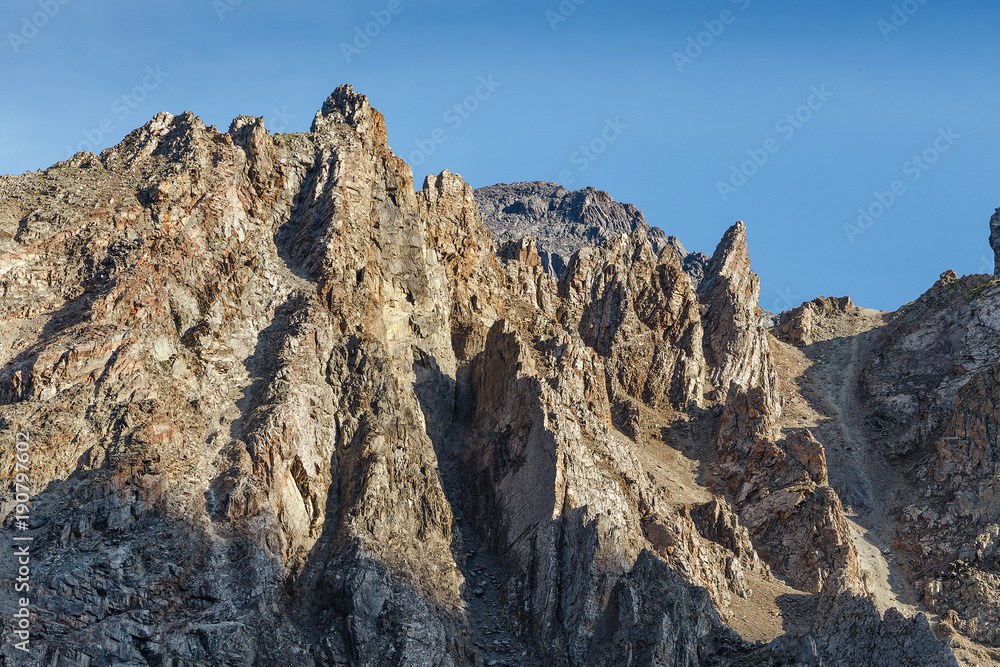 Rocky mountain formations, geology concept