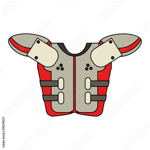 American football armour icon vector illustration graphic design