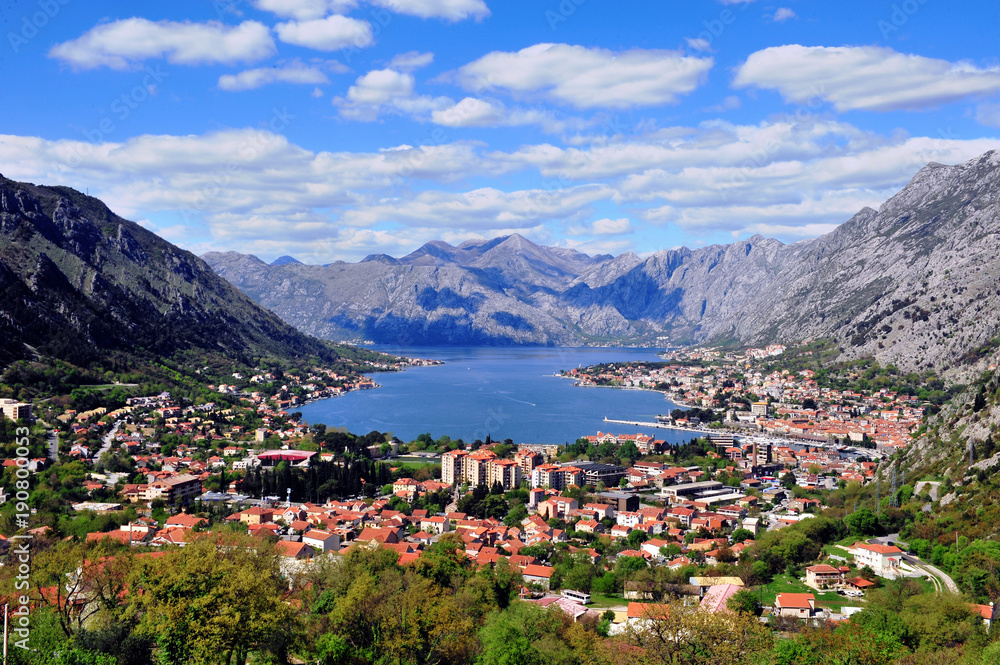 Amazing view of the bay of Kotor
