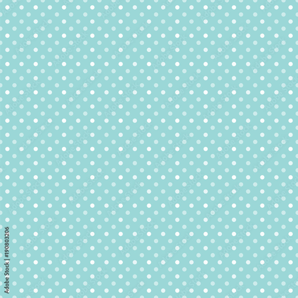 Seamless Vector Background #Polka Dot Pattern_Mint Green