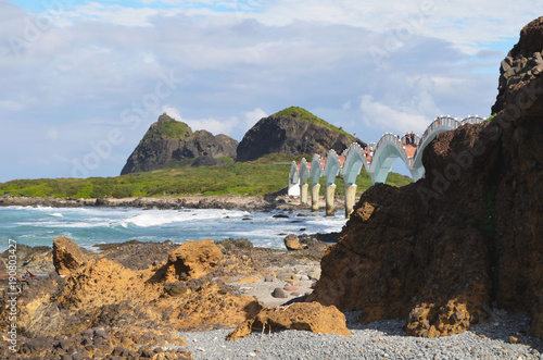 Sanxiantai's eight-arched bridge on Taiwan's East Coast National Scenic Area