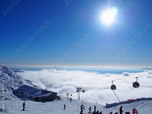 Ski lift on Chopok mount