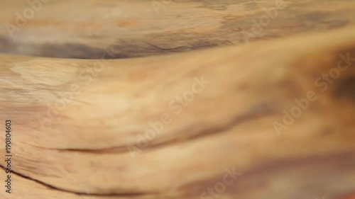 Slow slide shot of wood texture.