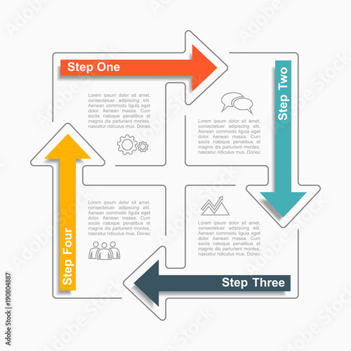 Infographic template. Vector illustration. Can be used for workflow layout, diagram, business step options, banner.