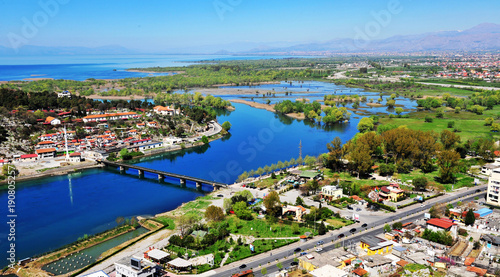 Skoder city and town by the river © Arseniy Krasnevsky