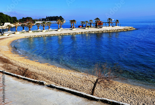 Scenic view of croatia coastline