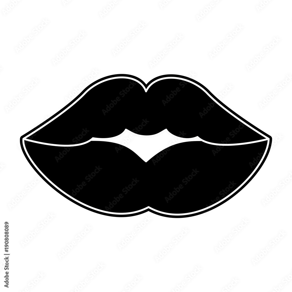 Beautiful womens lips icon vector illustration graphic design Beautiful womens lips icon vector illustration graphic design