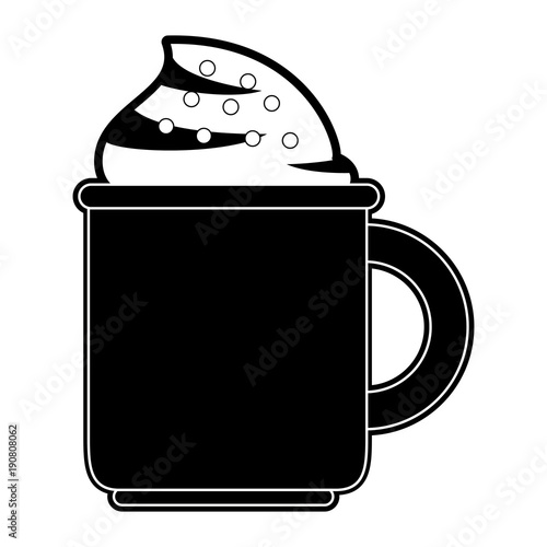 Hot coffee cup icon vector illustration graphic design