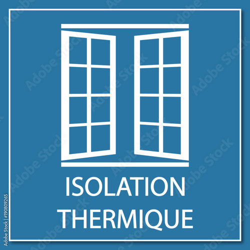 Logo isolation thermique.