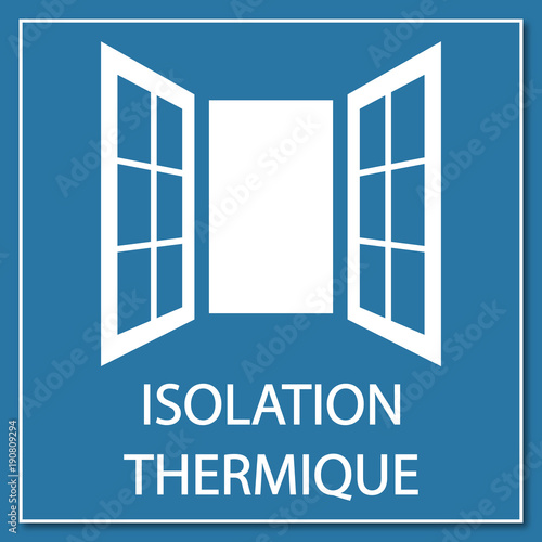 Logo isolation thermique.