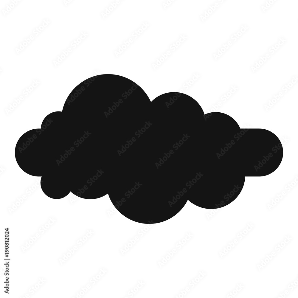 Formed cloud icon. Simple illustration of formed cloud vector icon for web Formed cloud icon. Simple illustration of formed cloud vector icon for web