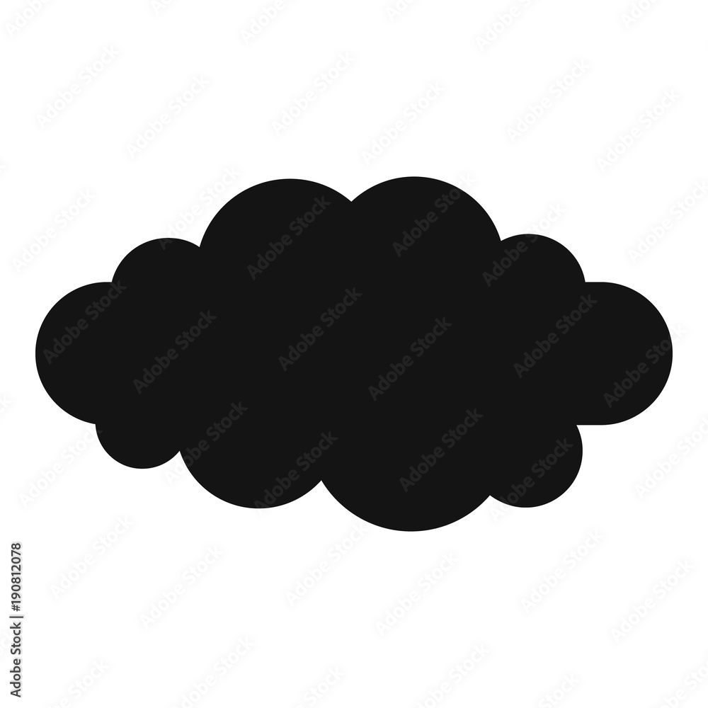 Luminous translucent cloud icon. Simple illustration of luminous translucent cloud vector icon for web Luminous translucent cloud icon. Simple illustration of luminous translucent cloud vector icon for web