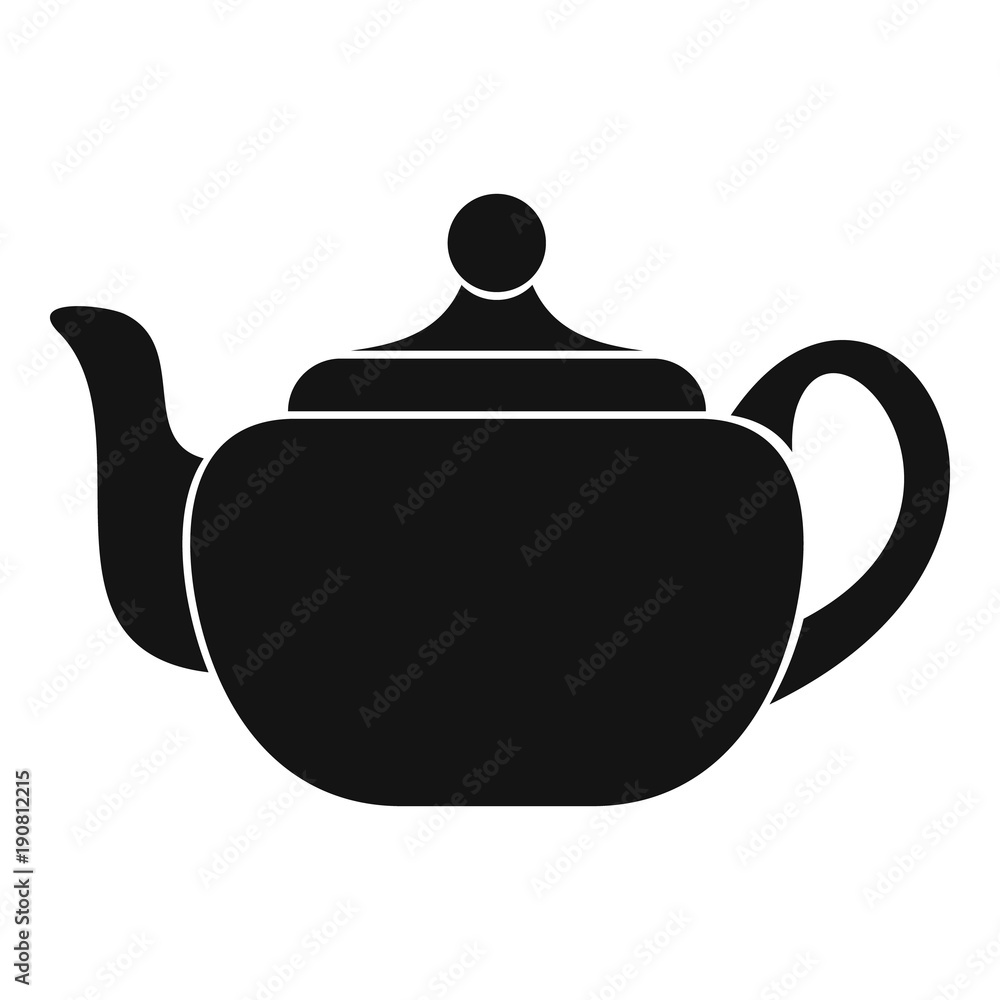 Obraz premium Small teapot icon. Simple illustration of small teapot vector icon for web