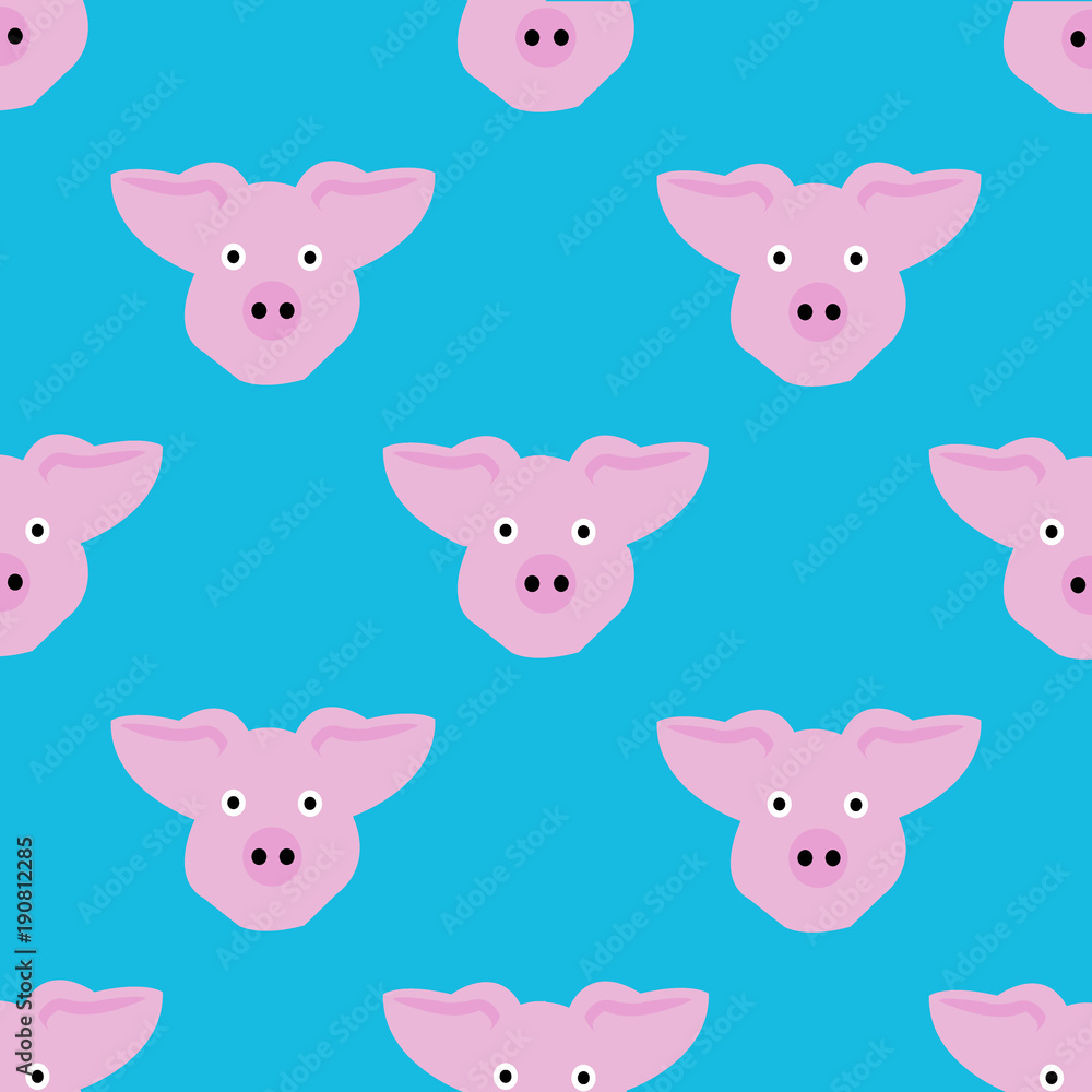 pig seamless pattern background
