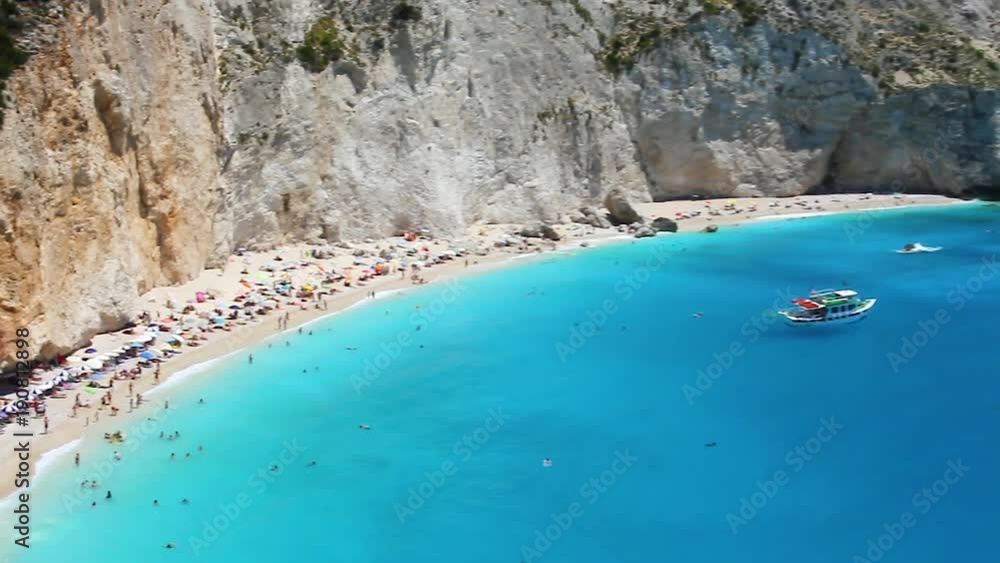 Porto Katsiki beach at Lefkada island in Greece. Porto Katsiki beach at Lefkada island in Greece.