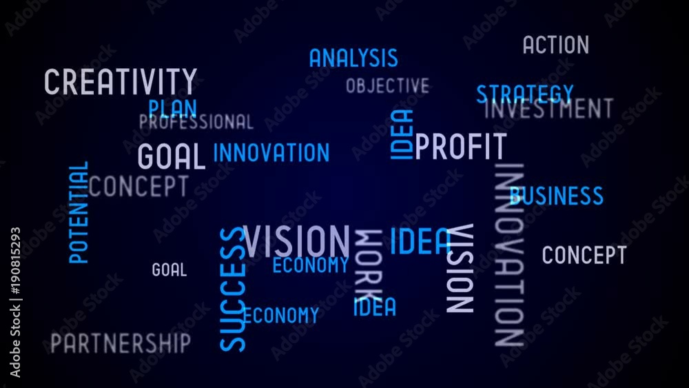 Strategy - typography, animation Strategy - typography, animation