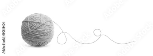 Slika na platnu Blue ball of Threads wool yarn