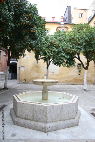 Brunnen im Innenhof des Klosters Bruderschaft der Passion