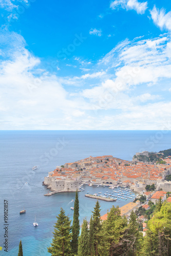 Beautiful view of the ancient city of Dubrovnik, Croatia