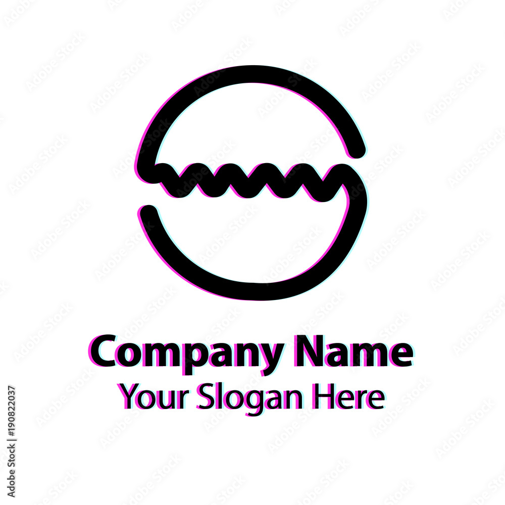 Abstract graphic icon, logo design template, symbol for company Abstract graphic icon, logo design template, symbol for company