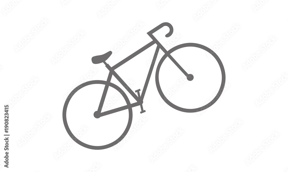 Fototapeta premium Sport Bicycle Jump vector on white background