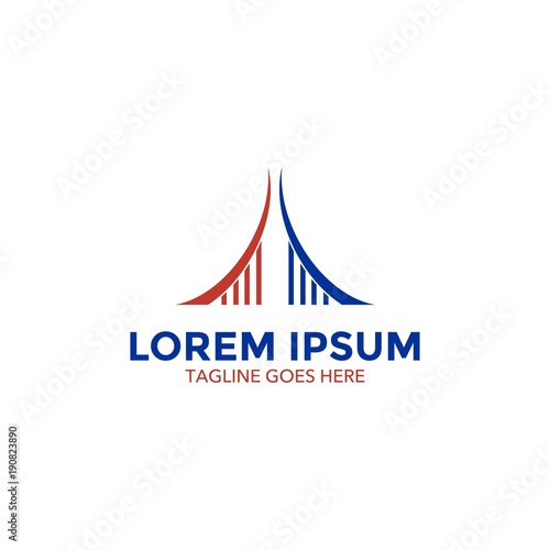 san francisco landmarks logo. icon. vector illustration with simple shape and color