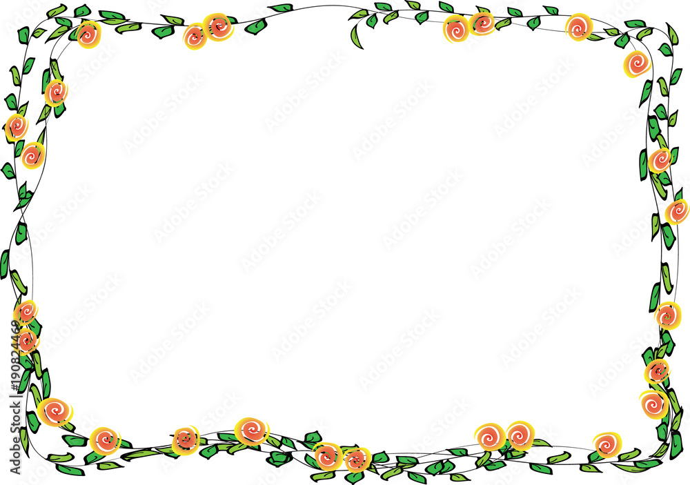Fototapeta premium Plant and flower background design