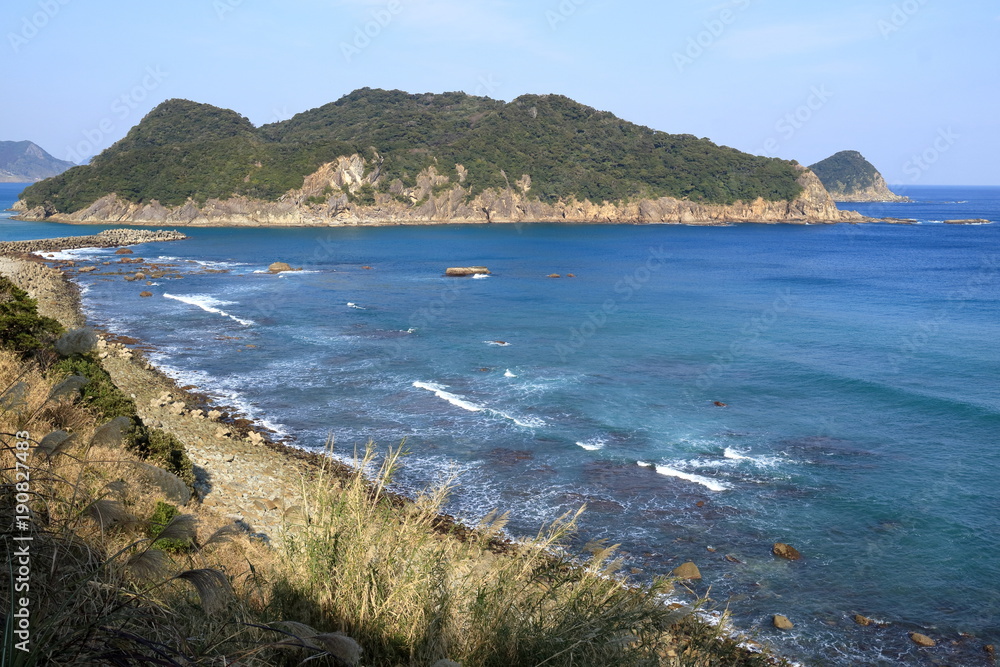 日南海岸 幸島の風景