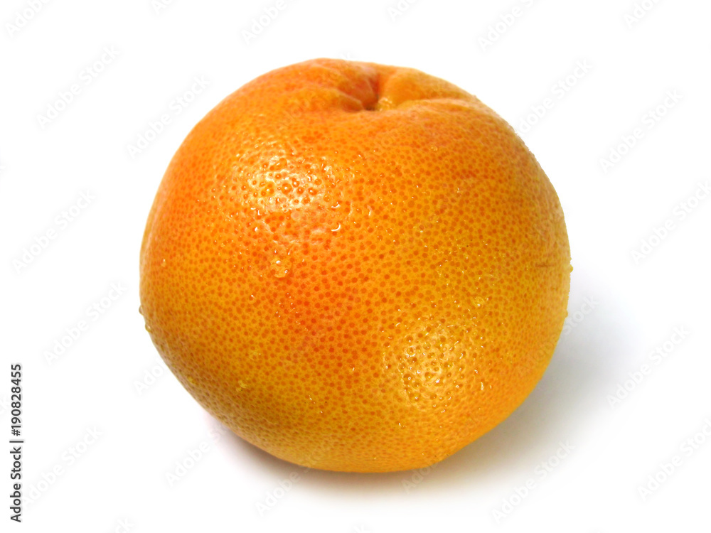 Macro photo of grapefruit citrus fruit isolated on white background Macro photo of grapefruit citrus fruit isolated on white background