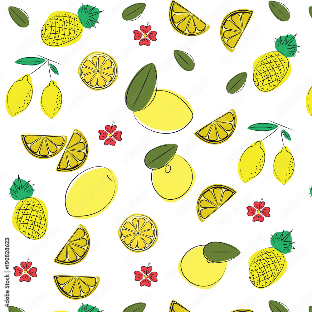 Vector summer pattern background Vector summer pattern background