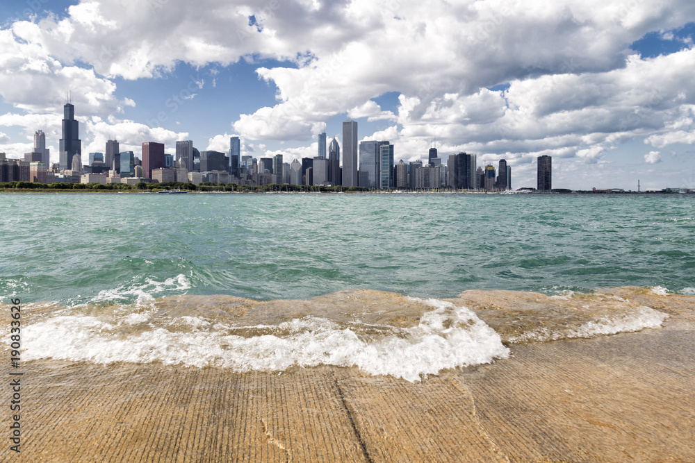 Naklejka premium The Chicago Skyline