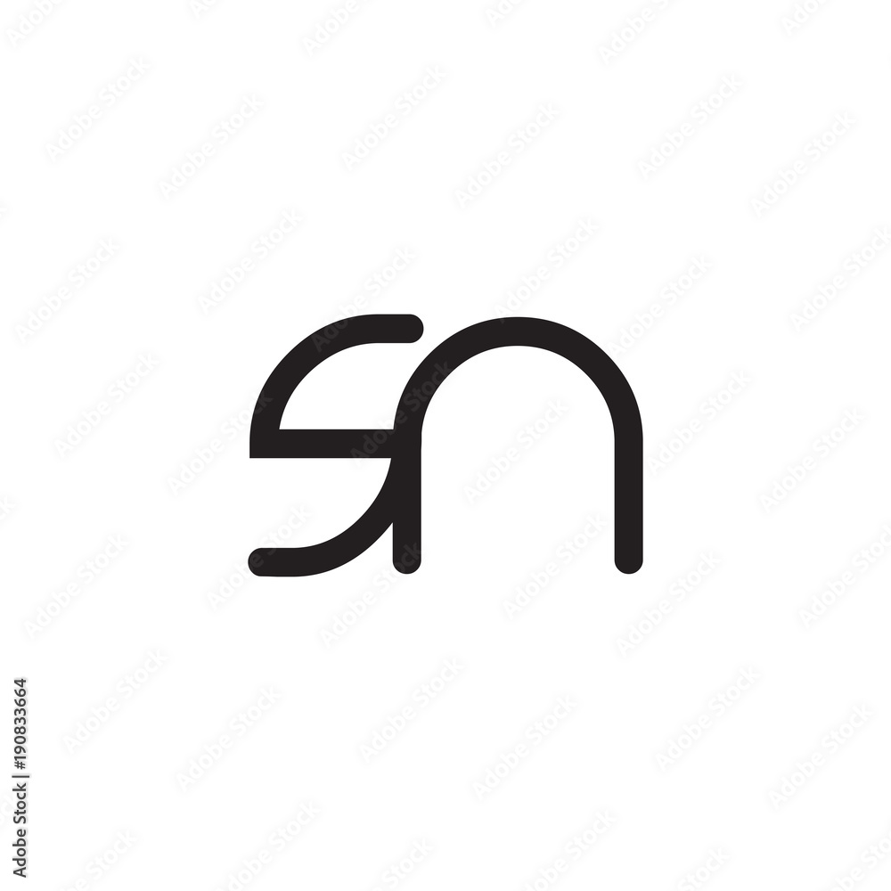 initial letter rounded logo modern initial letter rounded logo modern