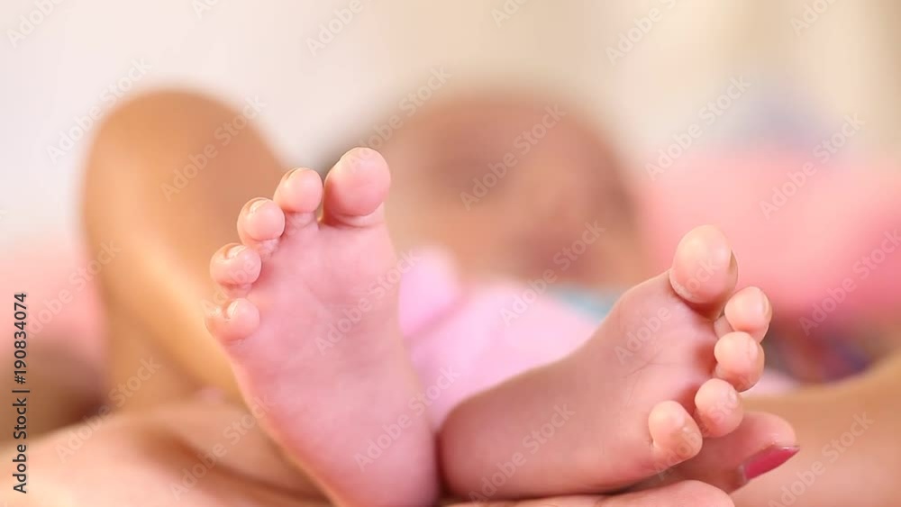 Close up of newborn baby feet Close up of newborn baby feet