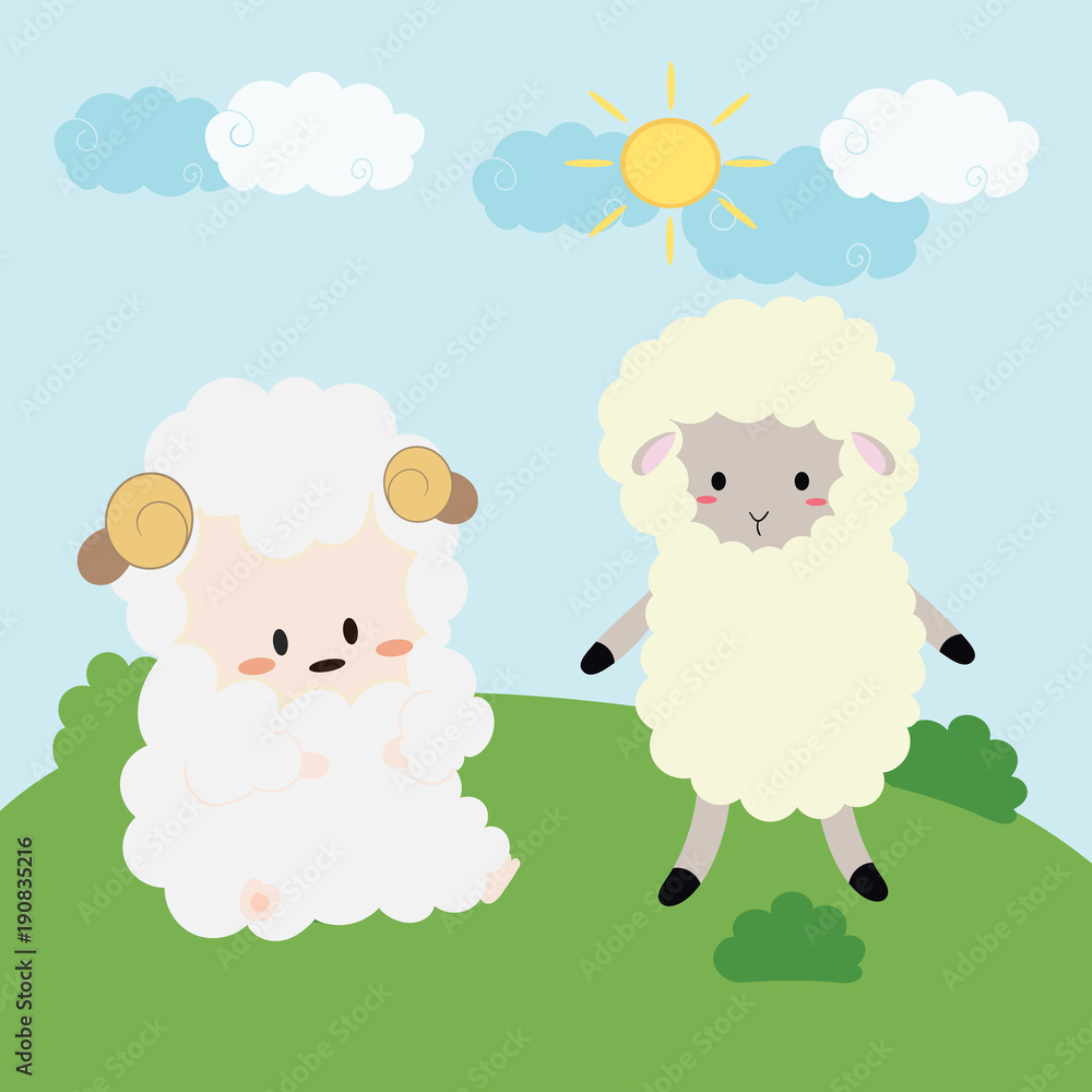 cute sheep vector cute sheep vector