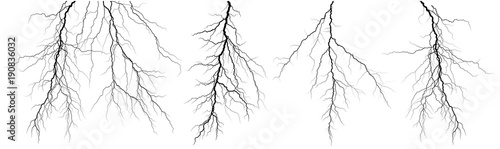 A lightning stroke.