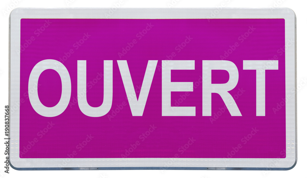 panneau rose ouvert panneau rose ouvert