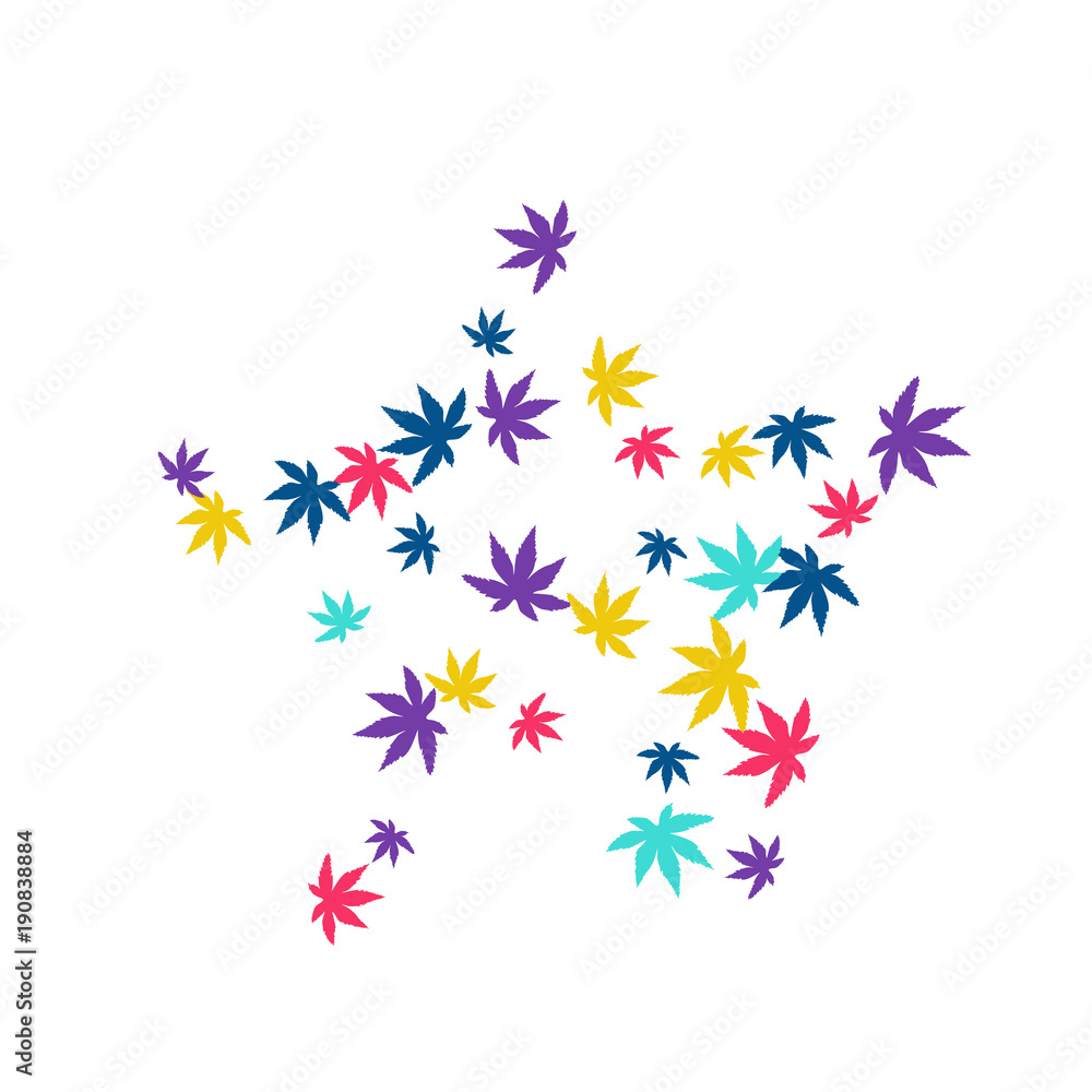 Cute vegetative pattern with simple small leaves for a greeting card or poster. Vector background for spring or summer design Cute vegetative pattern with simple small leaves for a greeting card or poster. Vector background for spring or summer design