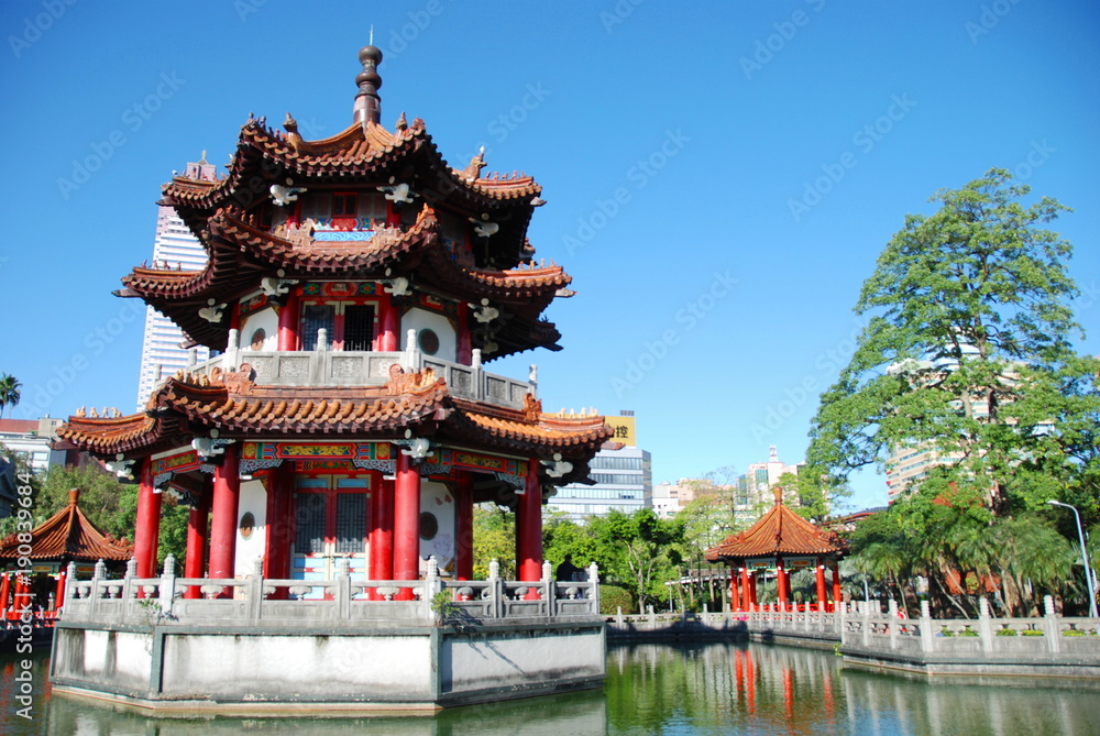 Fototapeta premium 228 Peace Memorial Park in the city center of Taipei, Taiwan