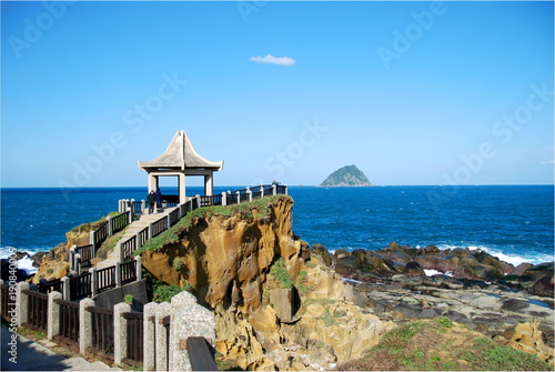 View of the ocean from Heping island Park, Keelung, Taiwan photo