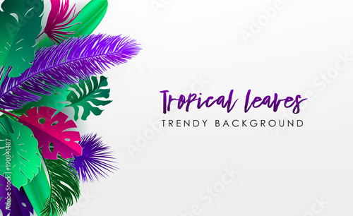 Colorful Summer banners, tropical backgrounds set with palms, sea, clouds, sky, beach. Beautiful Summer Time cards, posters, flyers, party invitations. Summertime, template collection.