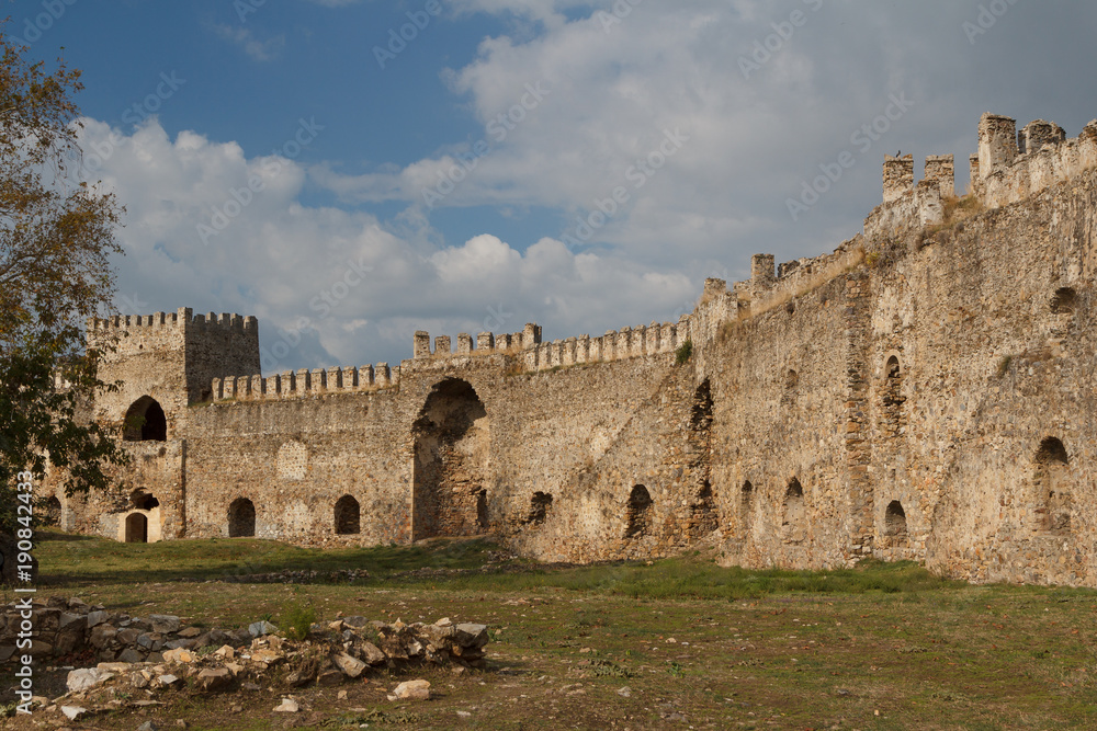 Ruins of the medieval castle Mamure, Turkey