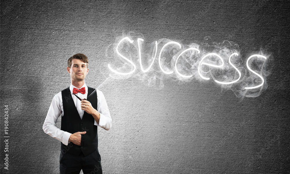 Conceptual image of young businessman. Conceptual image of young businessman.