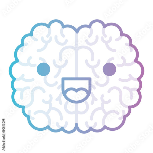Wallpaper Mural brain science cartoon character fun comic mind intelligence mental design creative think vector illustration Torontodigital.ca